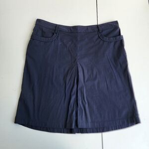Chervo Golf Tennis Skirt Skort Built in Shorts Dech Dry Black Stretch I50 D44 XL